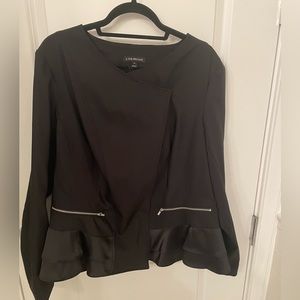 Lane Bryant Peplum Black Jacket Size 20 NWT